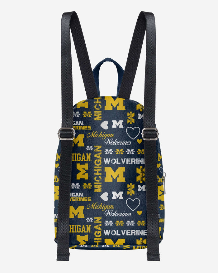 Michigan Wolverines Logo Love Mini Backpack FOCO - FOCO.com