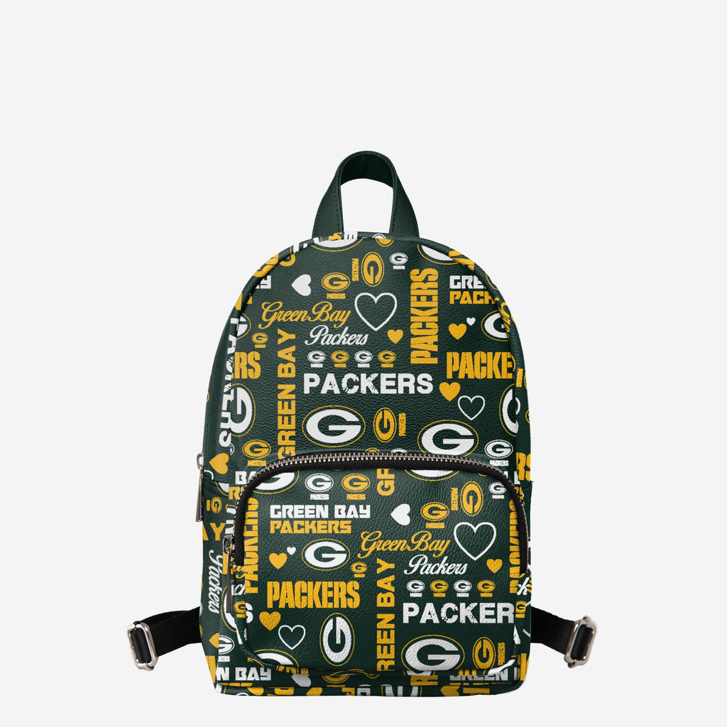 FOCO Green Bay Packers Printed Mini Purse Black