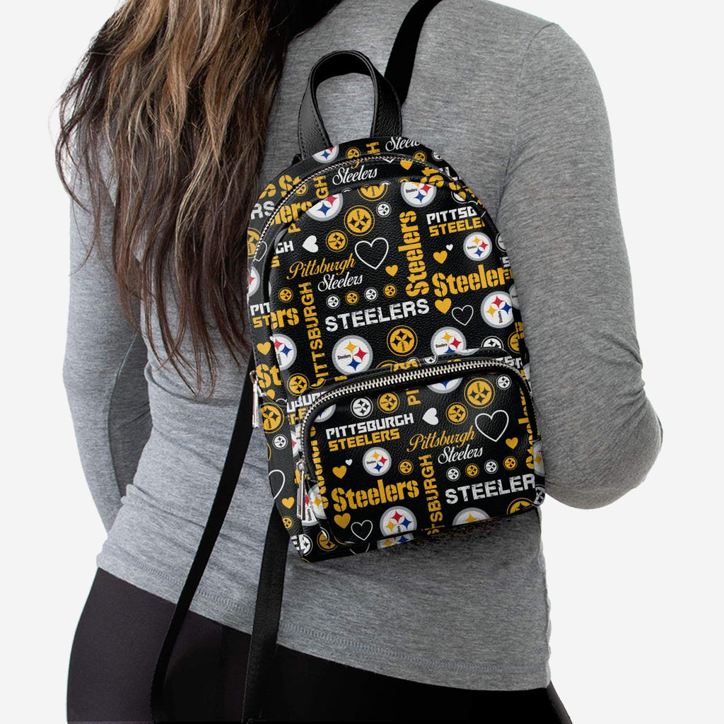 Pittsburgh Steelers Logo Love Mini Backpack FOCO