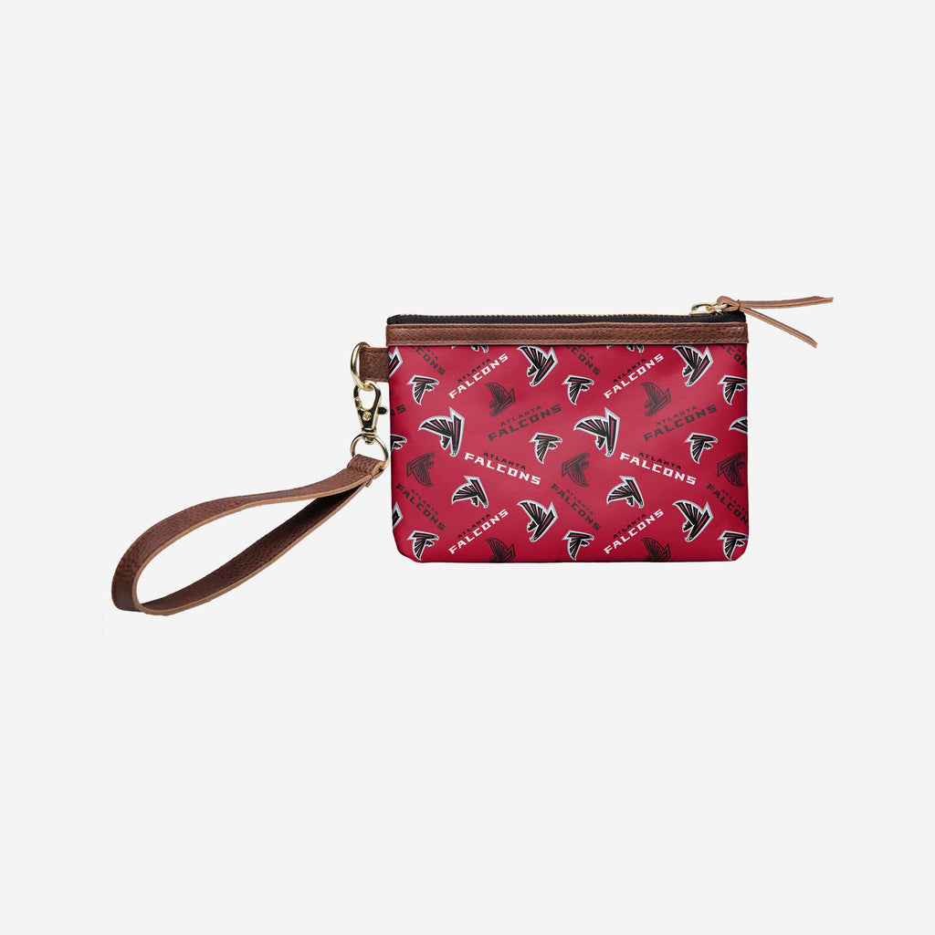 Atlanta Falcons Printed Collection Repeat Logo Wristlet FOCO - FOCO.com