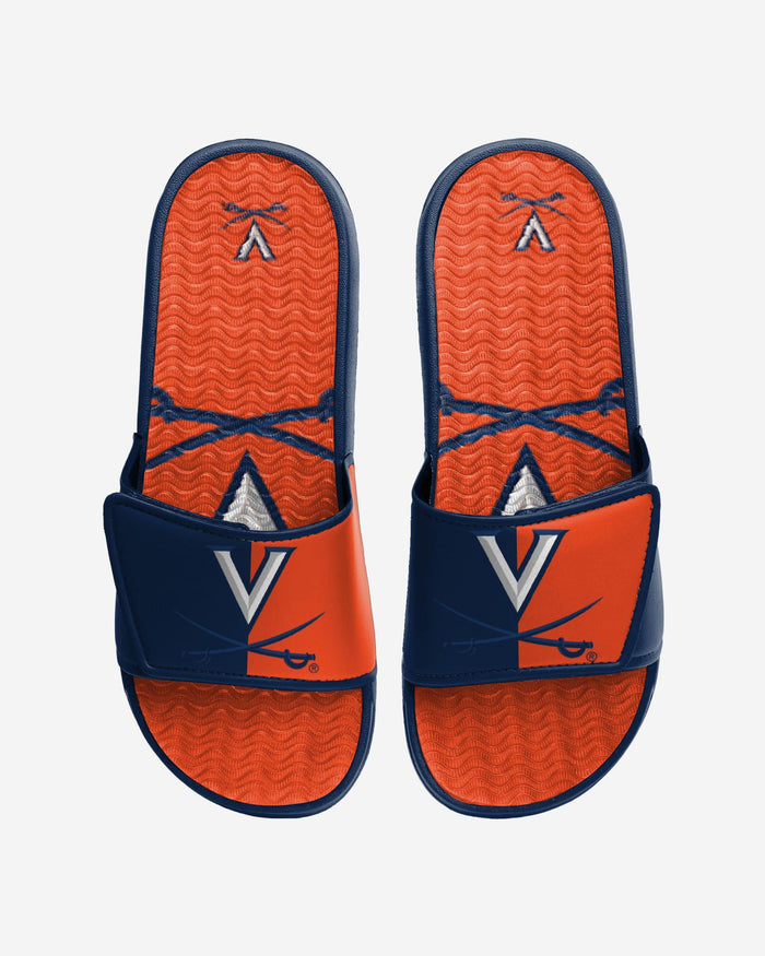 Virginia Cavaliers Colorblock Big Logo Gel Slide FOCO S - FOCO.com