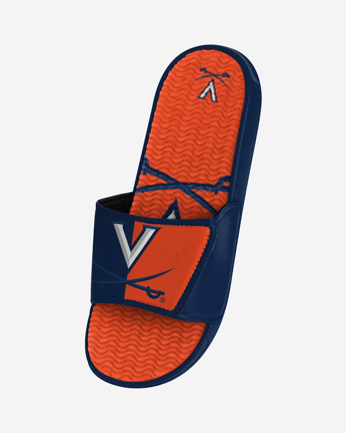 Virginia Cavaliers Colorblock Big Logo Gel Slide FOCO - FOCO.com