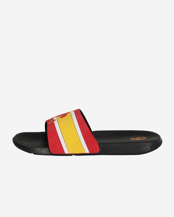 USC Trojans Striped Big Logo Raised Slide FOCO - FOCO.com