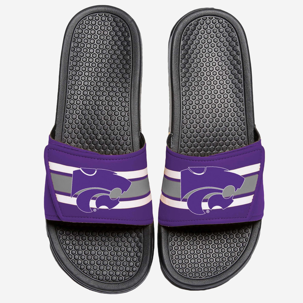 Kansas State Wildcats Stripe Legacy Sport Slide FOCO S - FOCO.com