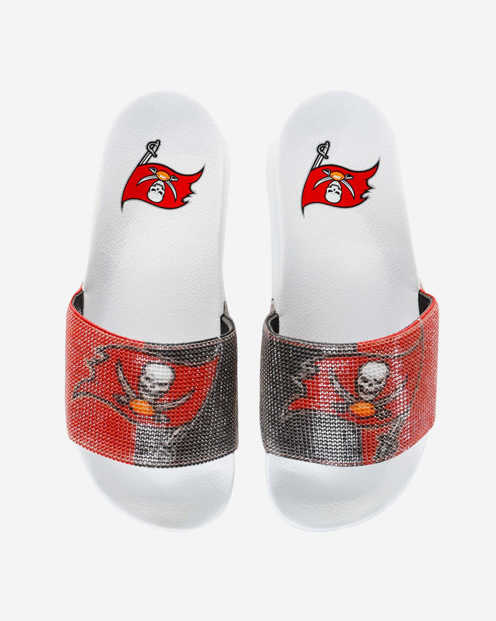 Tampa Bay Buccaneers Womens Big Logo Shimmer Slide FOCO S - FOCO.com