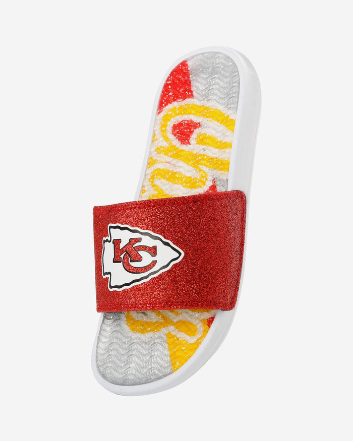 Kansas City Chiefs Womens Glitter Gel Slide FOCO - FOCO.com