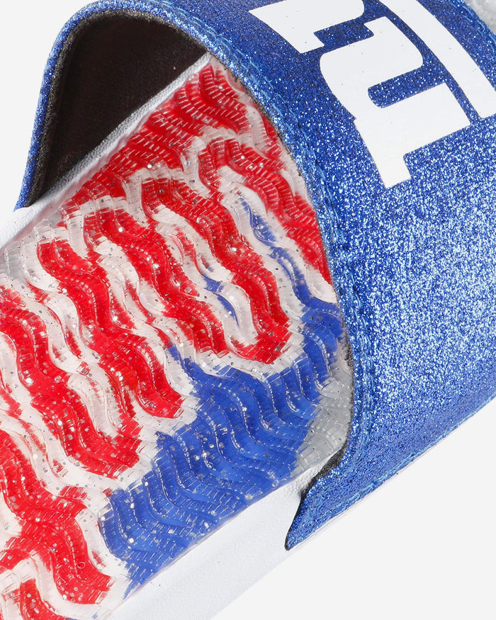 New York Giants Womens Glitter Gel Slide FOCO - FOCO.com