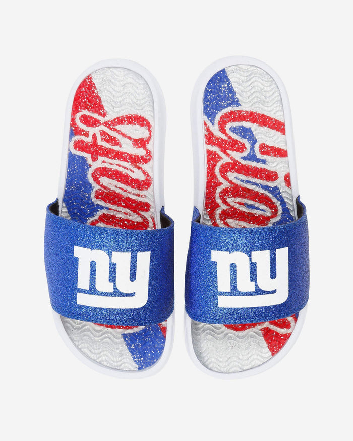 New York Giants Womens Glitter Gel Slide FOCO S - FOCO.com
