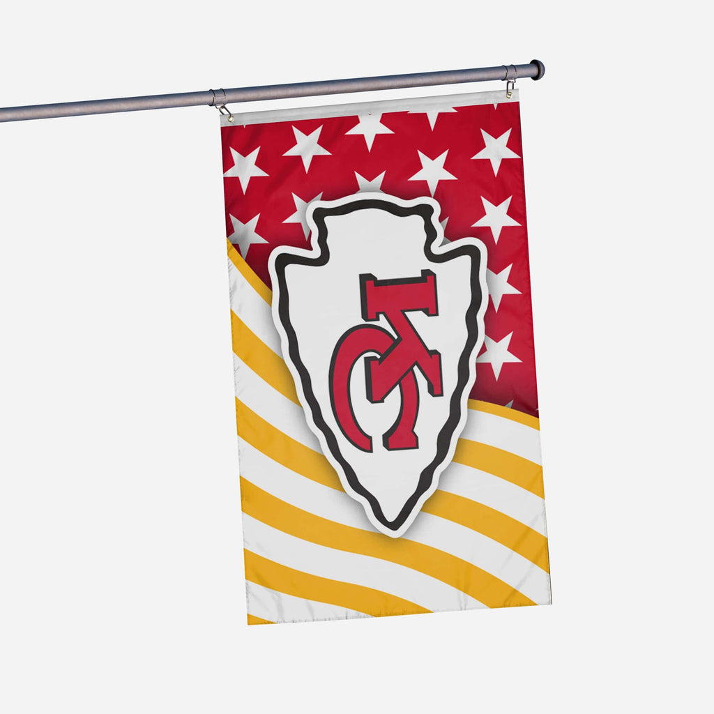 Kansas City Chiefs Americana Horizontal Flag FOCO