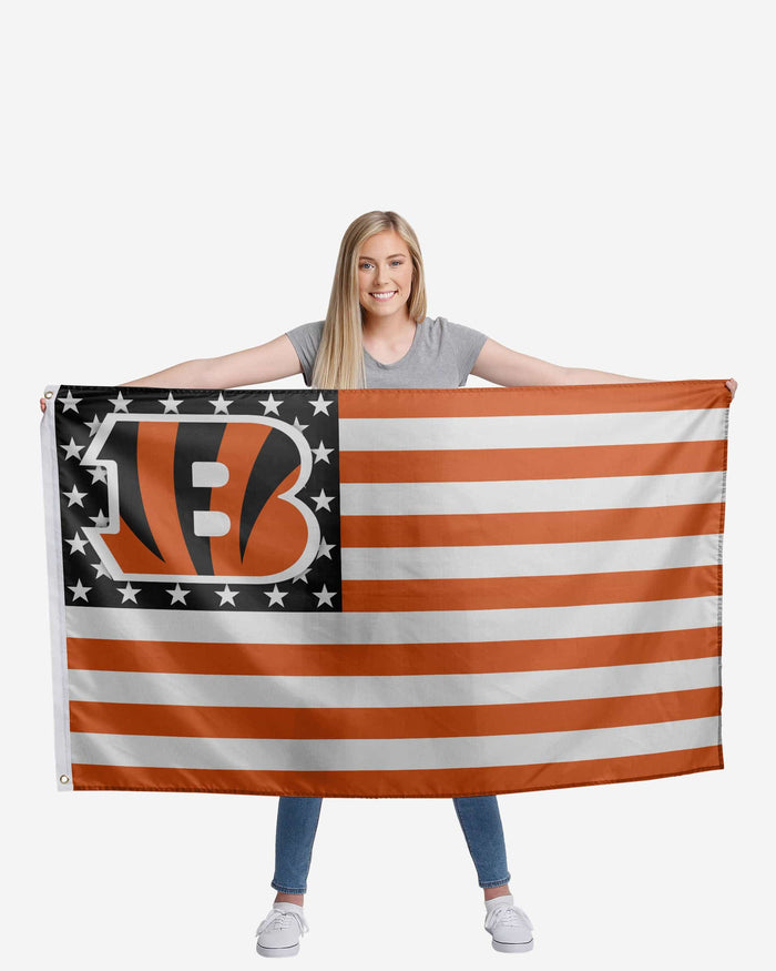 Cincinnati Bengals American Stars Horizontal Flag FOCO - FOCO.com