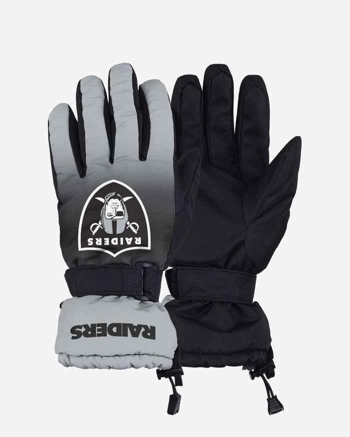 Las Vegas Raiders Gradient Big Logo Insulated Gloves FOCO S/M - FOCO.com