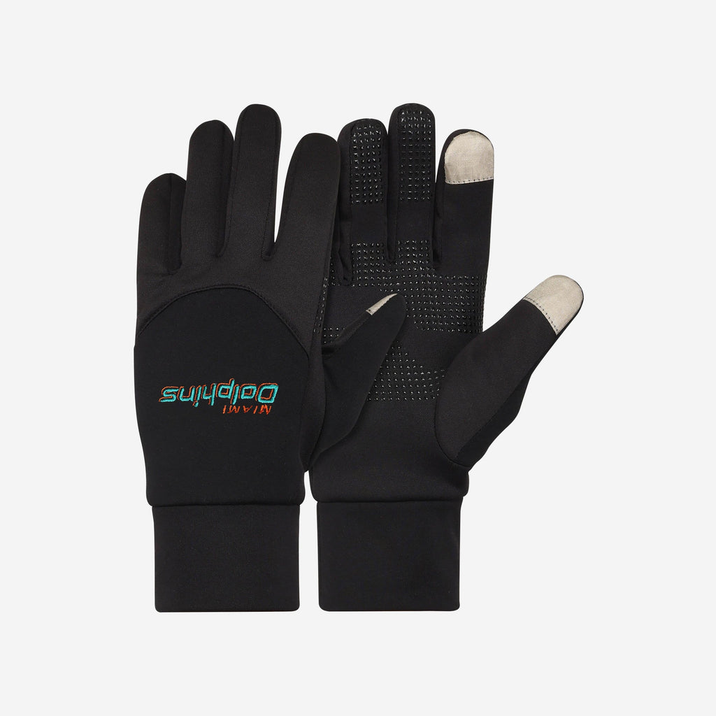Miami Dolphins Wordmark Neoprene Texting Gloves FOCO - FOCO.com
