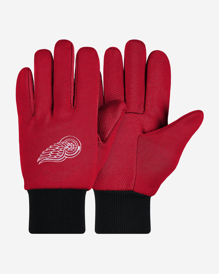 Detroit Red Wings Colored Palm Utility Gloves FOCO - FOCO.com