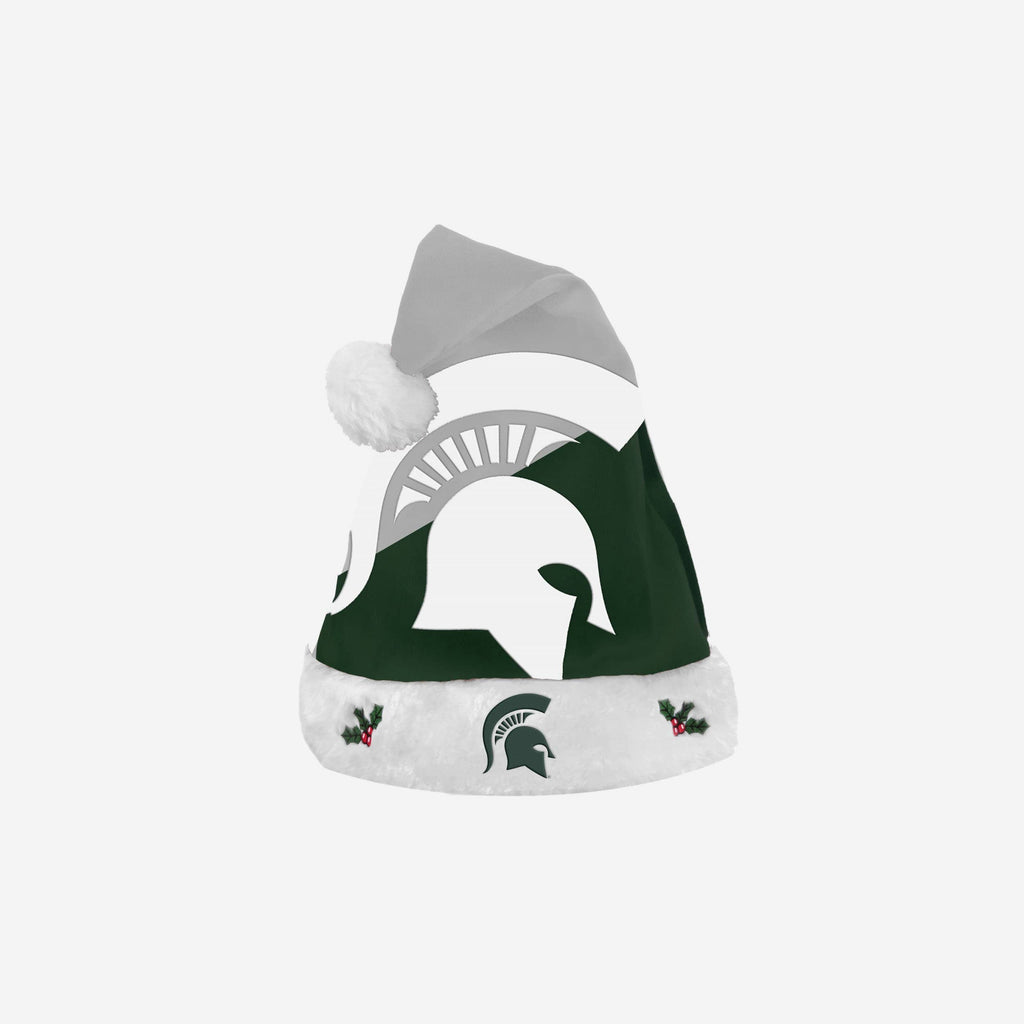 Michigan State Spartans Season Spirit Basic Santa Hat FOCO - FOCO.com