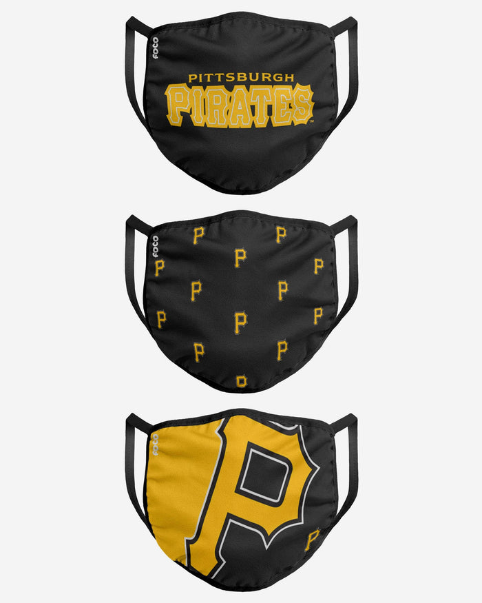 Pittsburgh Pirates 3 Pack Face Cover FOCO - FOCO.com
