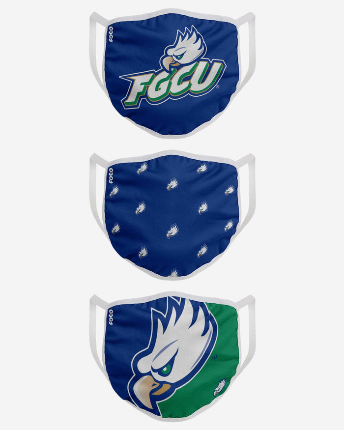 Florida Gulf Coast Eagles 3 Pack Face Cover FOCO - FOCO.com