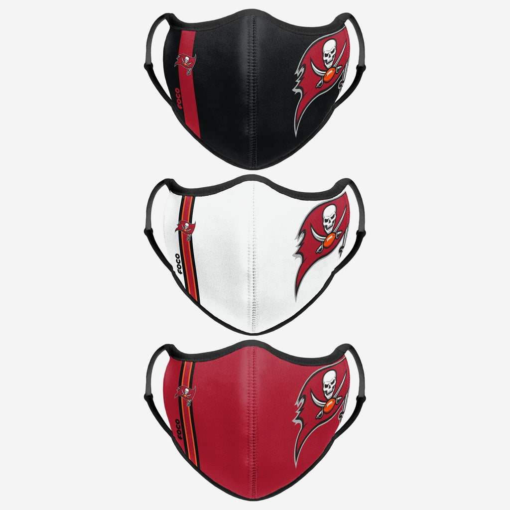 Tampa Bay Buccaneers Sport 3 Pack Face Cover FOCO - FOCO.com