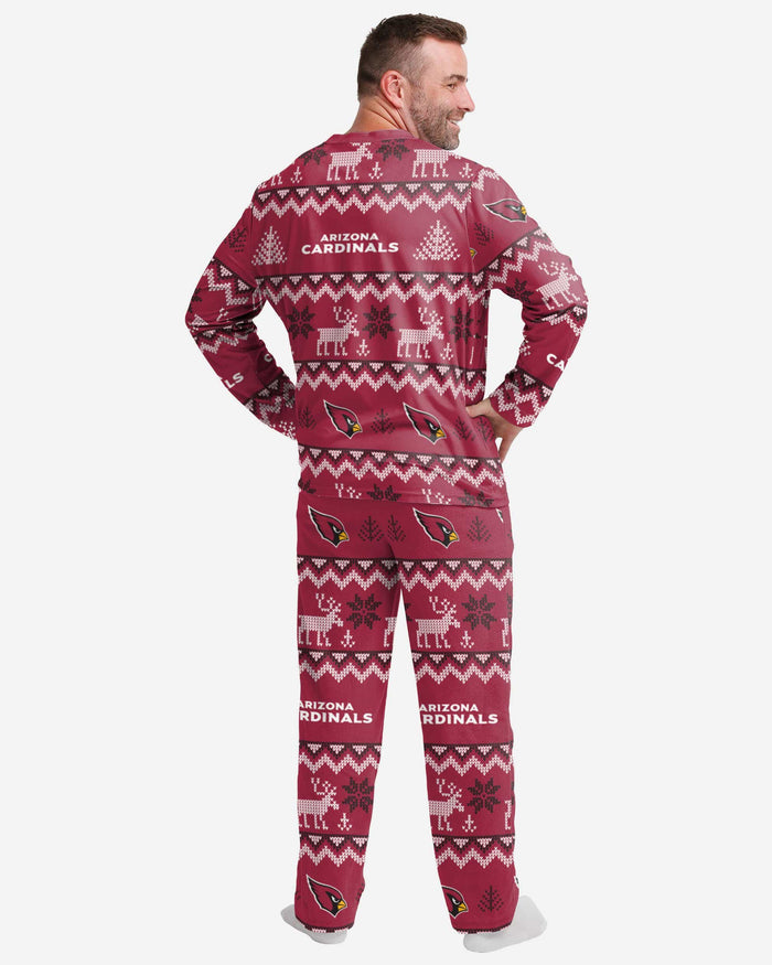 Arizona Cardinals Mens Ugly Pattern Family Holiday Pajamas FOCO - FOCO.com