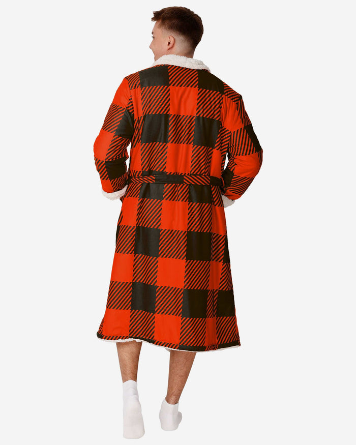 Cleveland Browns Lounge Life Reversible Robe FOCO - FOCO.com
