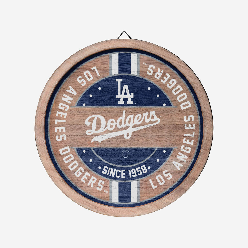 Los Angeles Dodgers Wooden Barrel Sign FOCO - FOCO.com