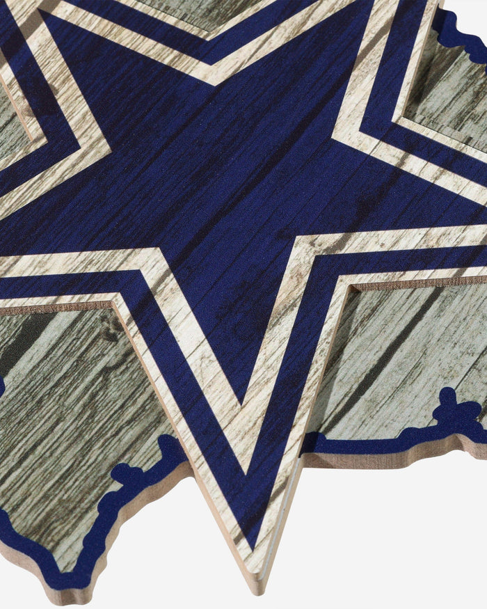 Dallas Cowboys Wood State Sign FOCO - FOCO.com