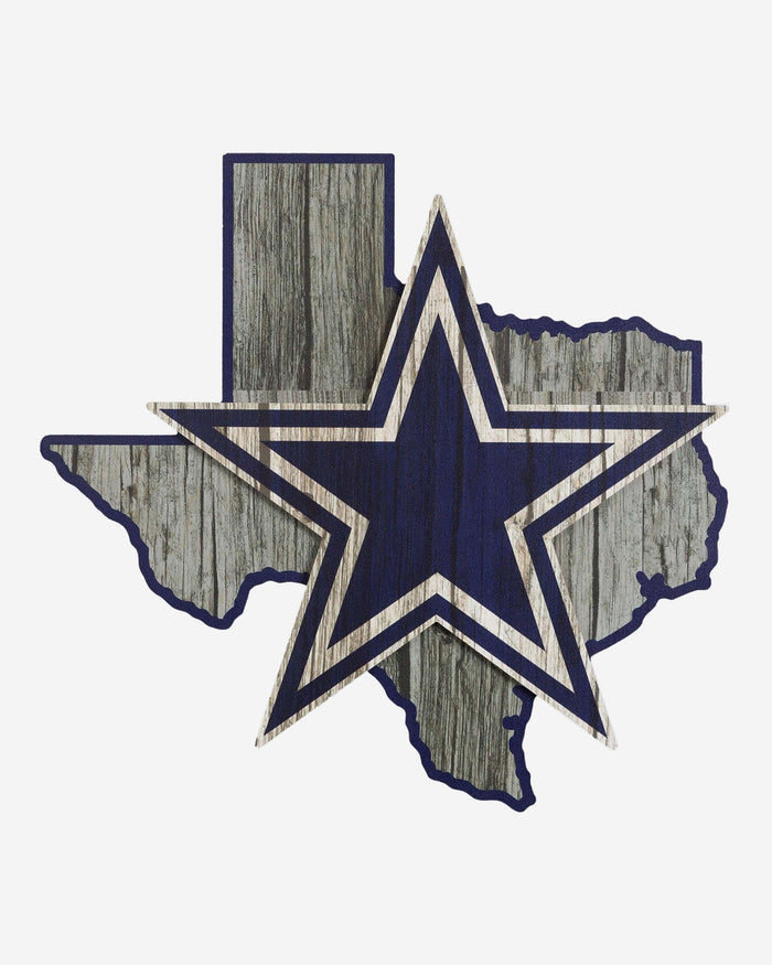 Dallas Cowboys Wood State Sign FOCO - FOCO.com