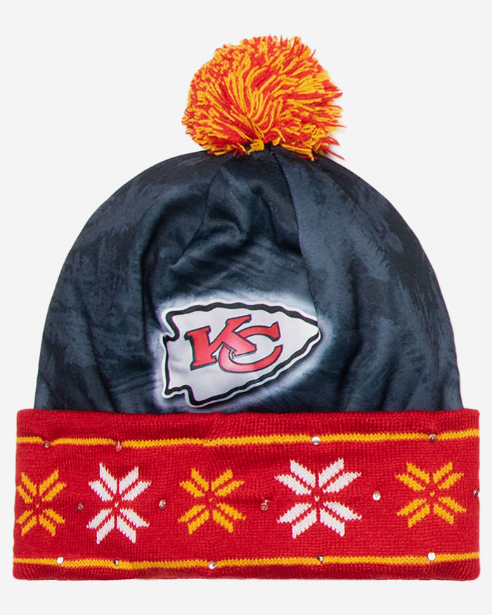 Kansas City Chiefs Big Logo Light Up Beanie FOCO - FOCO.com