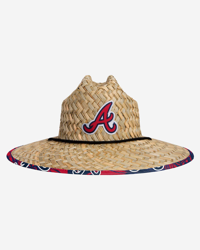 Atlanta Braves Floral Straw Hat FOCO - FOCO.com