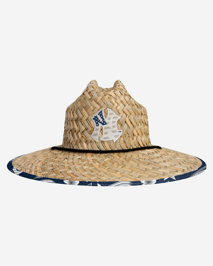 New York Yankees Americana Straw Hat FOCO - FOCO.com
