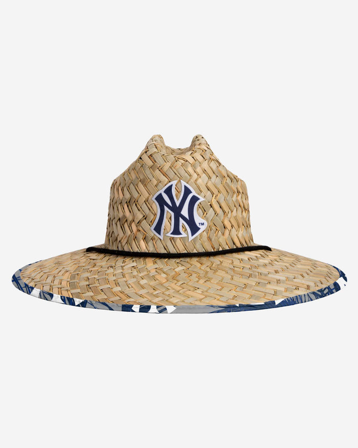 New York Yankees Floral Straw Hat FOCO - FOCO.com