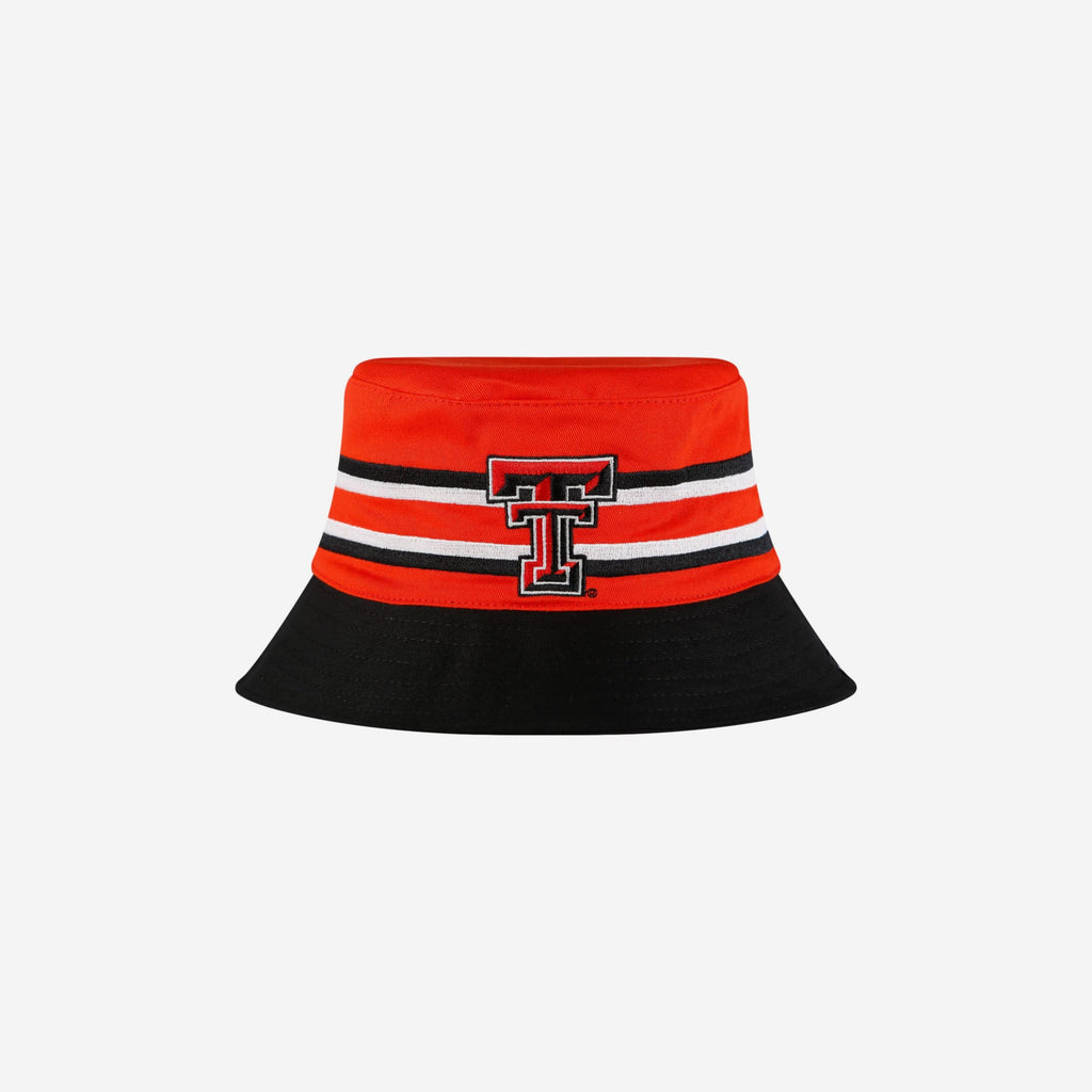Texas Tech Red Raiders Team Stripe Bucket Hat FOCO - FOCO.com