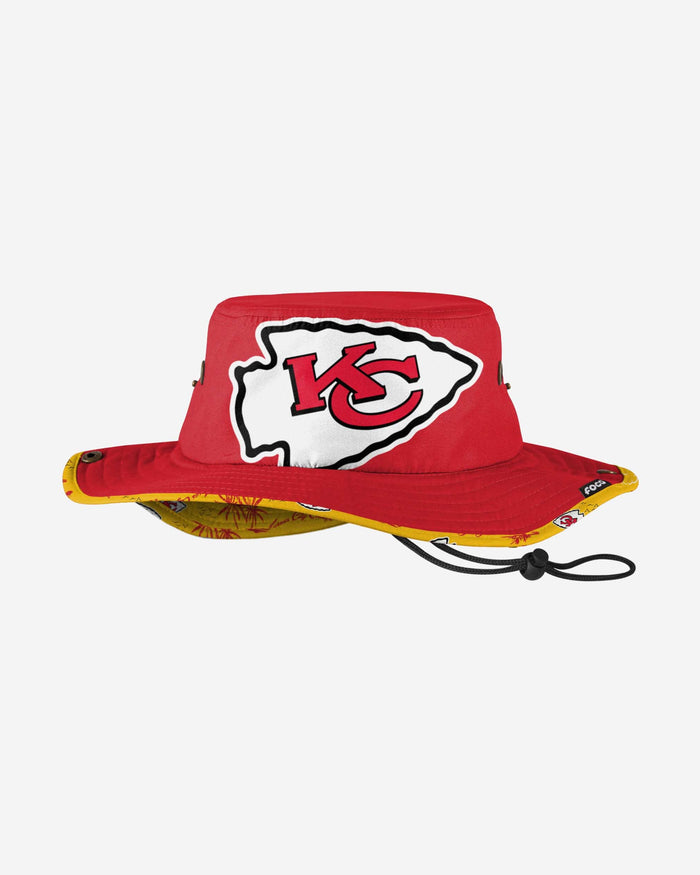 Kansas City Chiefs Cropped Big Logo Hybrid Boonie Hat FOCO - FOCO.com