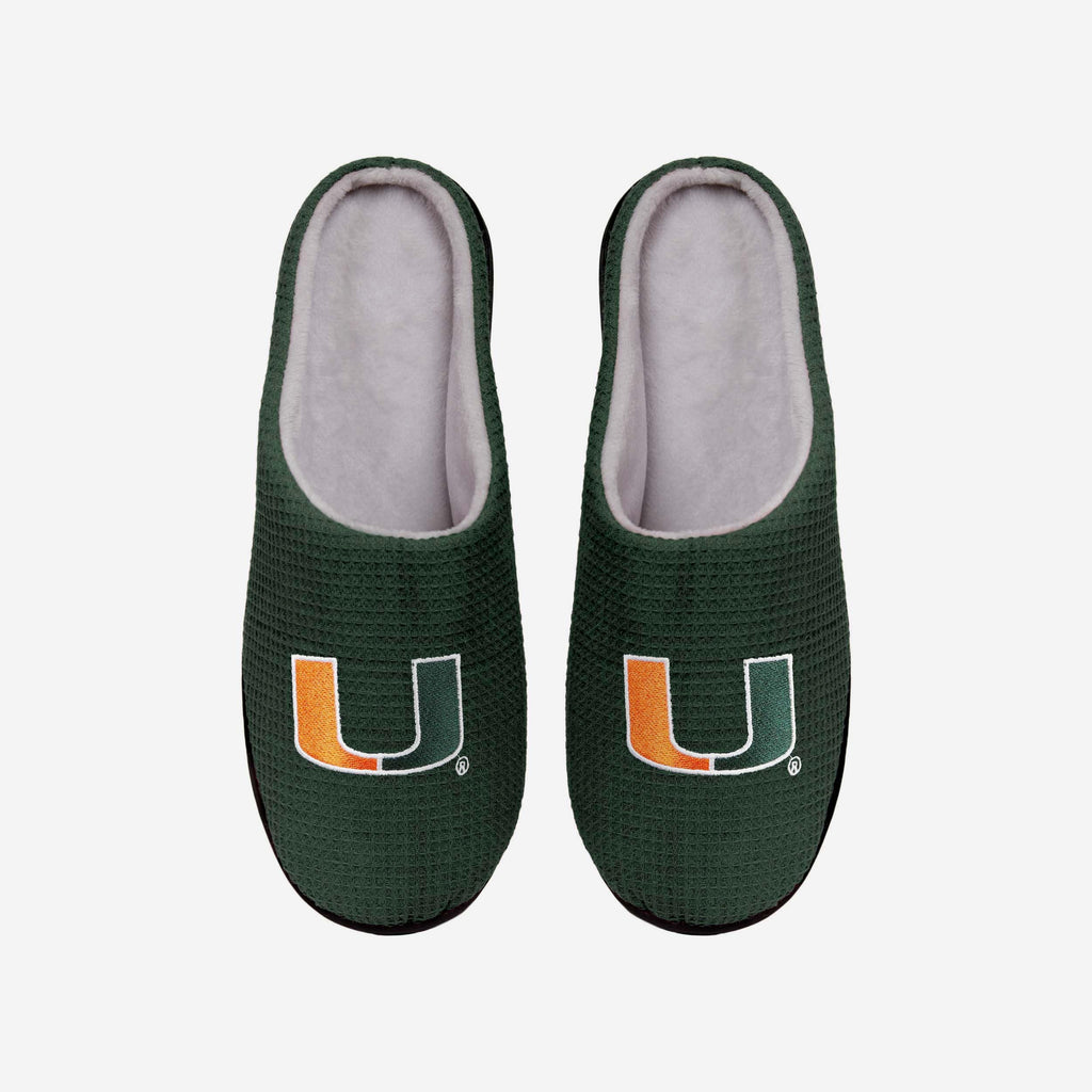Miami Hurricanes Memory Foam Slide Slipper FOCO S - FOCO.com