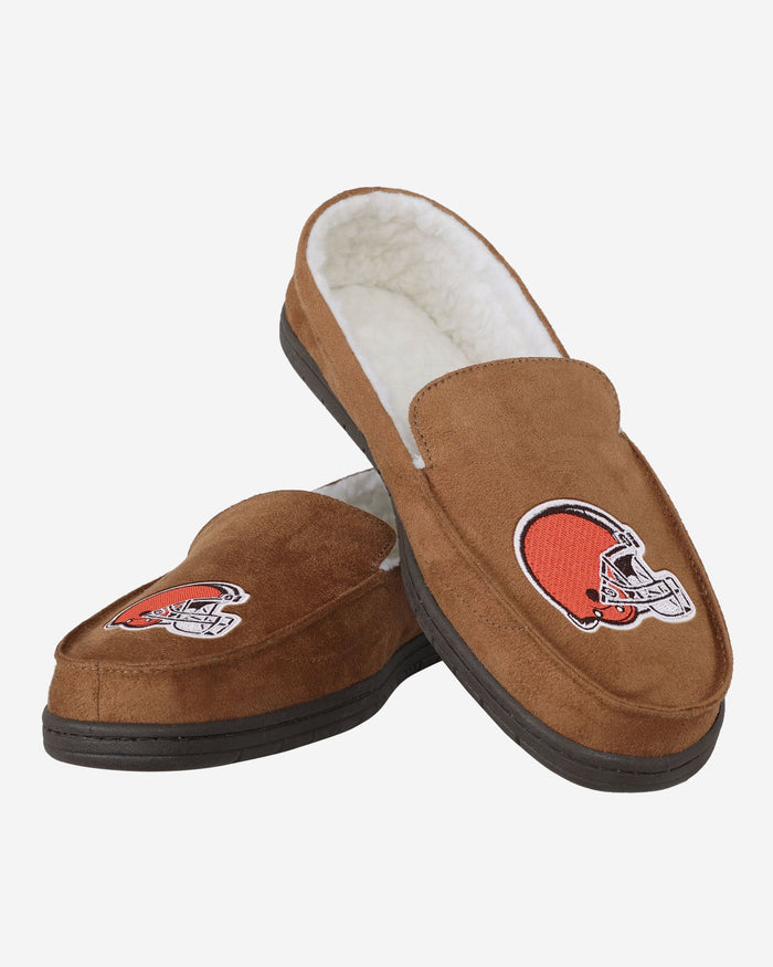 Cleveland Browns Beige Moccasin Slipper FOCO - FOCO.com