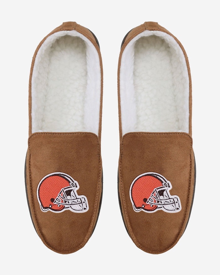 Cleveland Browns Beige Moccasin Slipper FOCO - FOCO.com