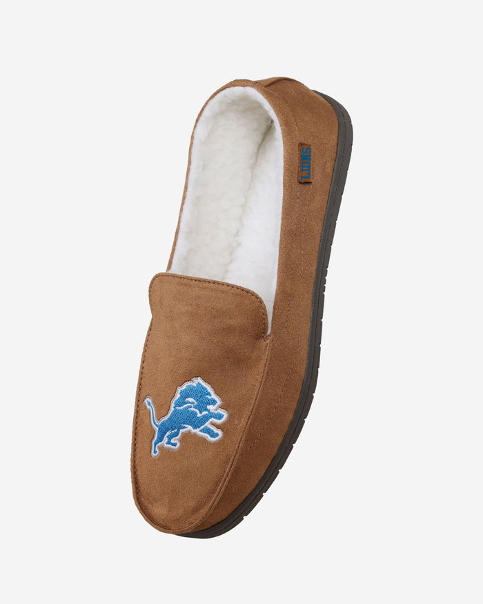 Detroit Lions Beige Moccasin Slipper FOCO - FOCO.com