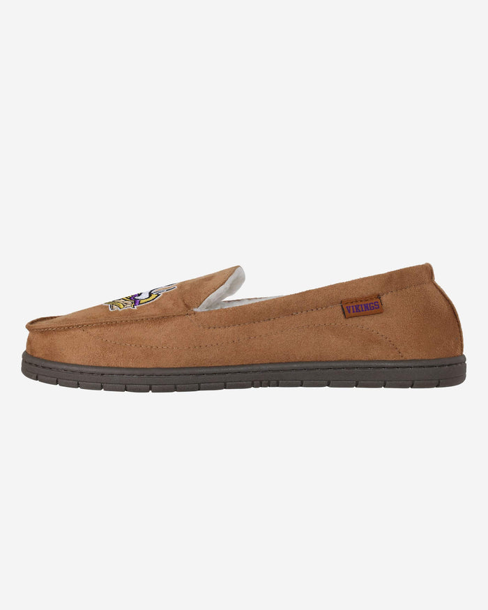 Minnesota Vikings Beige Moccasin Slipper FOCO S - FOCO.com