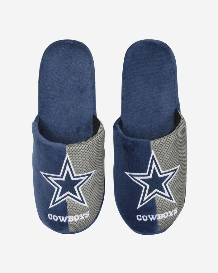 Dallas Cowboys Team Logo Staycation Slipper FOCO - FOCO.com
