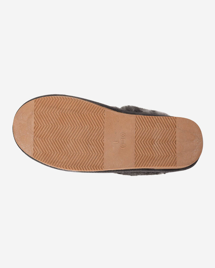 Penn State Nittany Lions Womens Glitter Open Back Fur Moccasin Slipper FOCO - FOCO.com