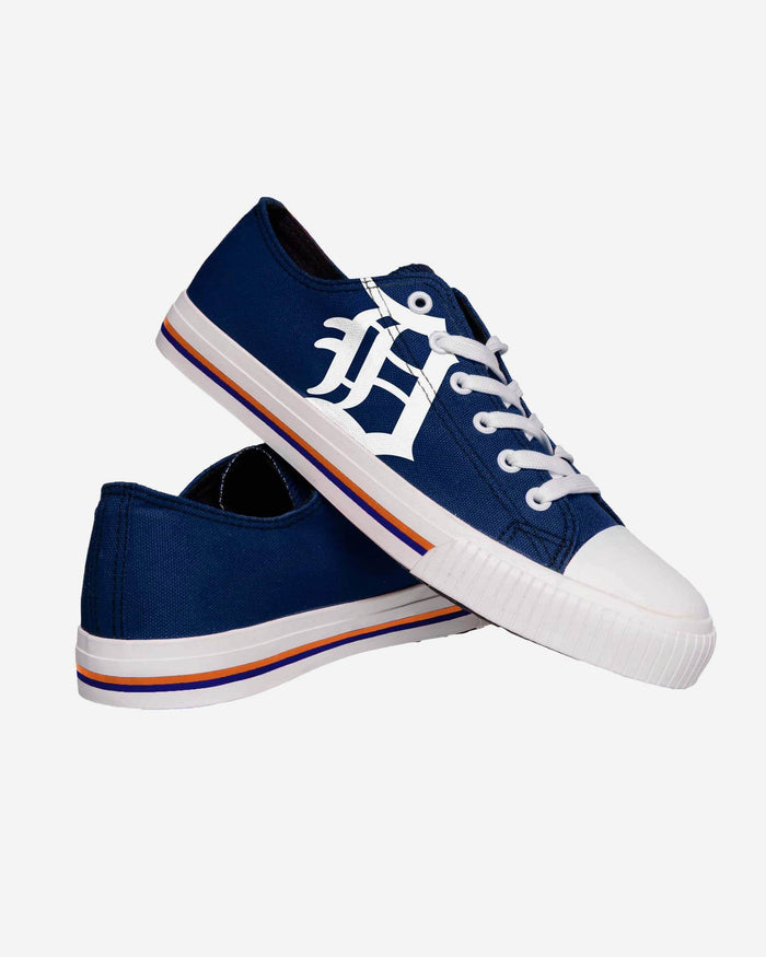 Detroit Tigers Mens Low Top Big Logo Canvas Shoe FOCO - FOCO.com
