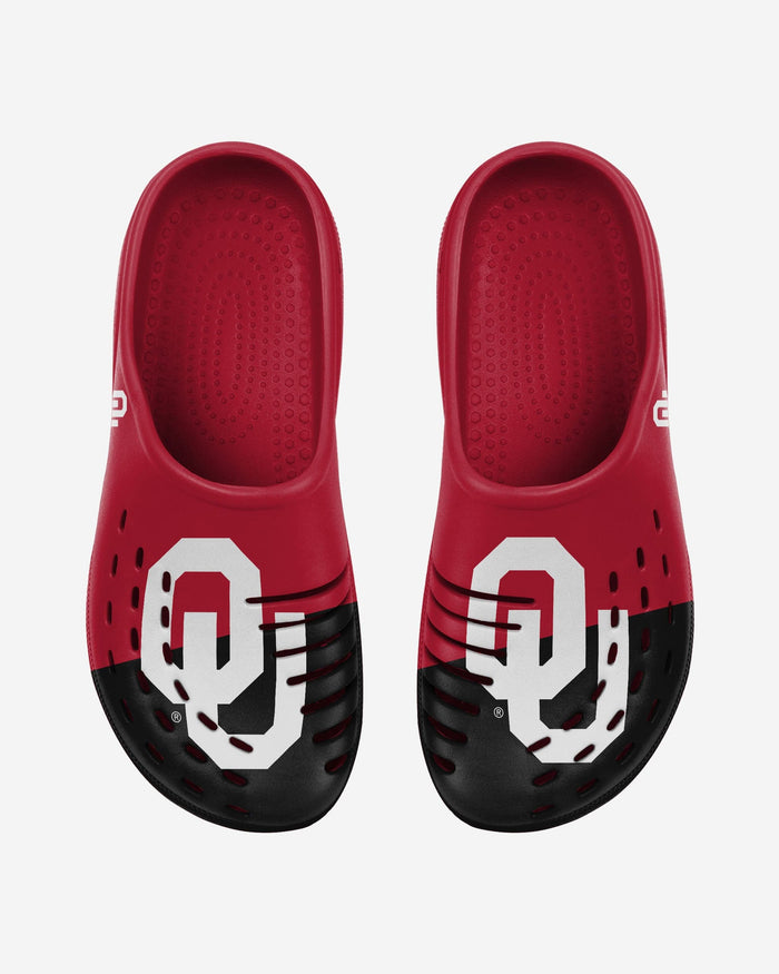 Oklahoma Sooners Colorblock Big Logo Clog FOCO S - FOCO.com