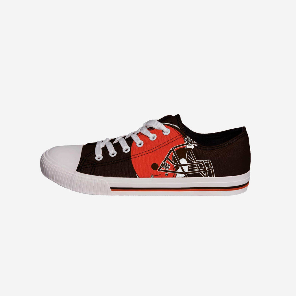 Cleveland Browns Mens Low Top Big Logo Canvas Shoe FOCO - FOCO.com
