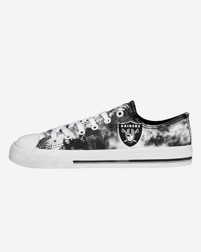 Las Vegas Raiders Womens Low Top Tie-Dye Canvas Shoe FOCO 6 - FOCO.com