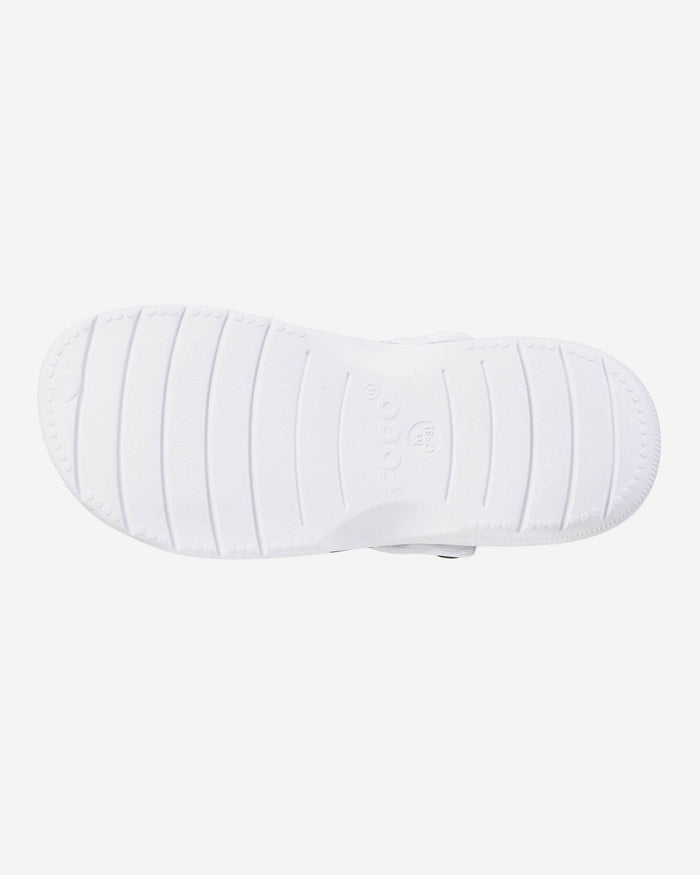 Cincinnati Bengals Womens White Stripe Clog With Strap FOCO - FOCO.com