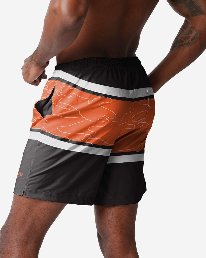 Oklahoma State Cowboys Big Wordmark Swimming Trunks FOCO - FOCO.com