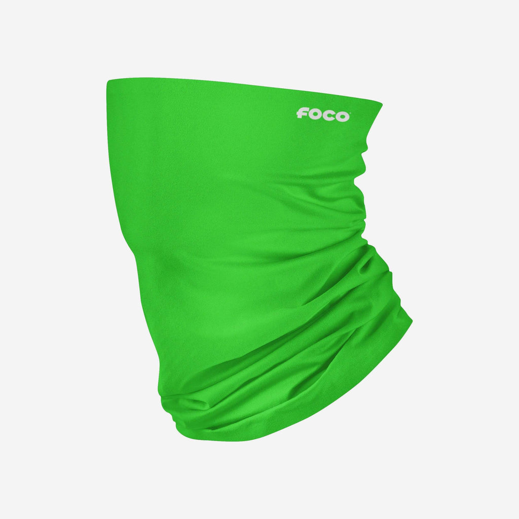 Solid Lime Green Gaiter Scarf FOCO - FOCO.com