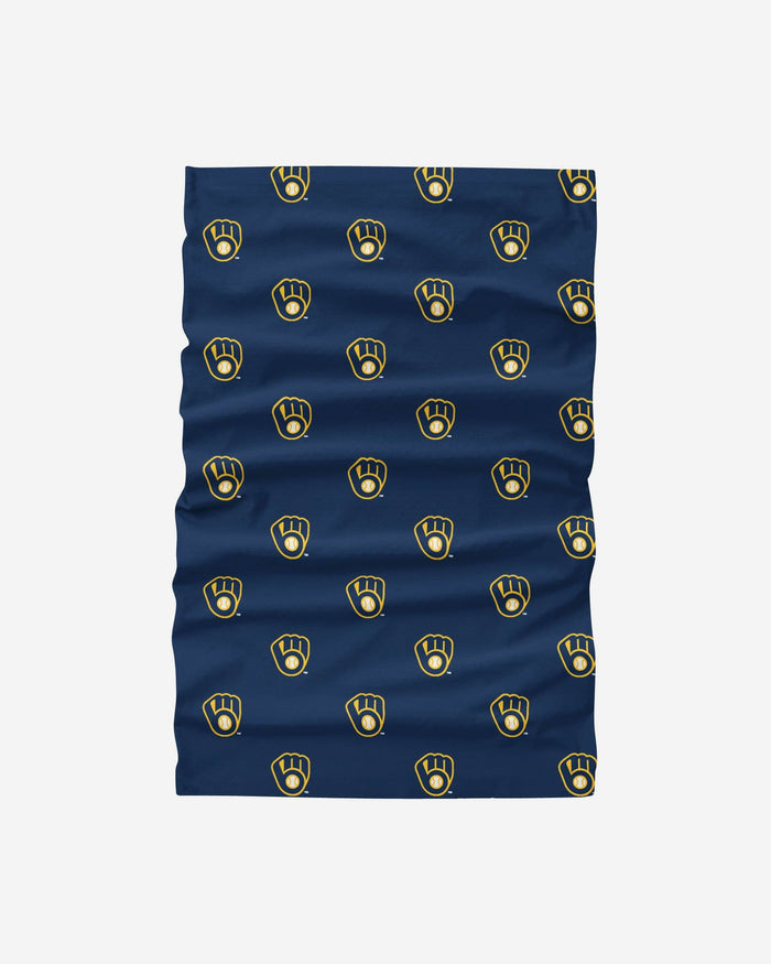 Milwaukee Brewers Mini Print Logo Gaiter Scarf FOCO - FOCO.com