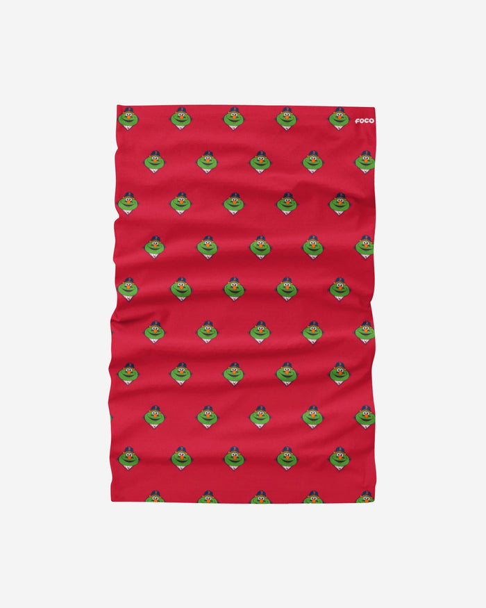 Wally the Green Monster Boston Red Sox Mini Print Mascot Gaiter Scarf FOCO - FOCO.com
