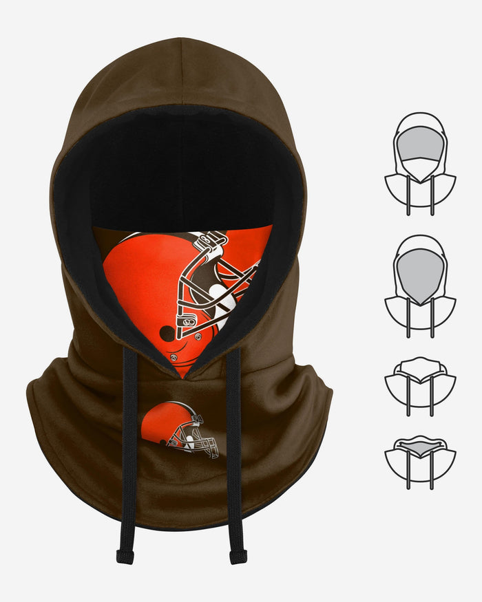 Cleveland Browns Drawstring Hooded Gaiter FOCO - FOCO.com