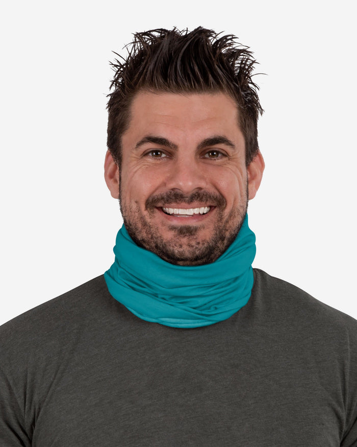 Miami Dolphins Mini Print Logo Gaiter Scarf FOCO - FOCO.com